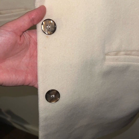 Vintage Partners Mervyns Cream Blazer Size M 65% Wool/35% Nylon - Picture 5 of 5